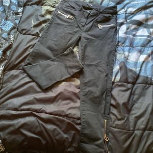 Black Boot Cut Zippered Jeans | Wilfred Free